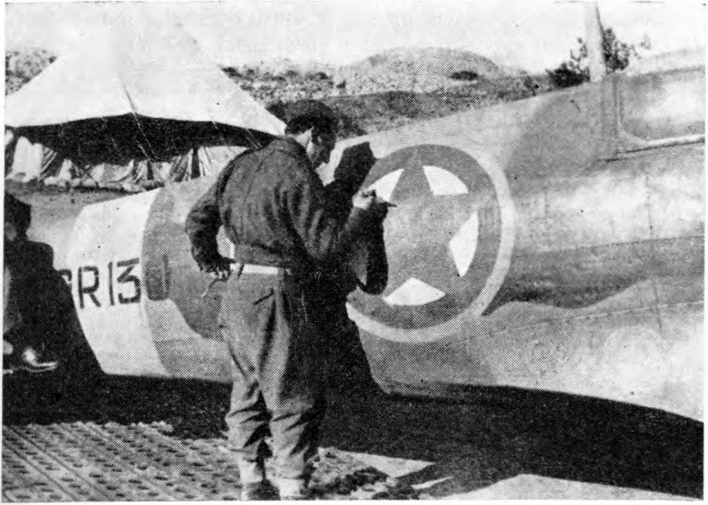 Operacija 17 26. 8. 1944. Naloga: oborožen izvidniški polet nad Gackim Nevesinjem. Štiri letala Spitfire so poletela z Visa ob 15.00 in se vrnila v Canne ob 17.30.