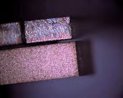 Praxis-Bericht 2: Laser-Feinschneidkante bei Kupfer Dicke 2 mm