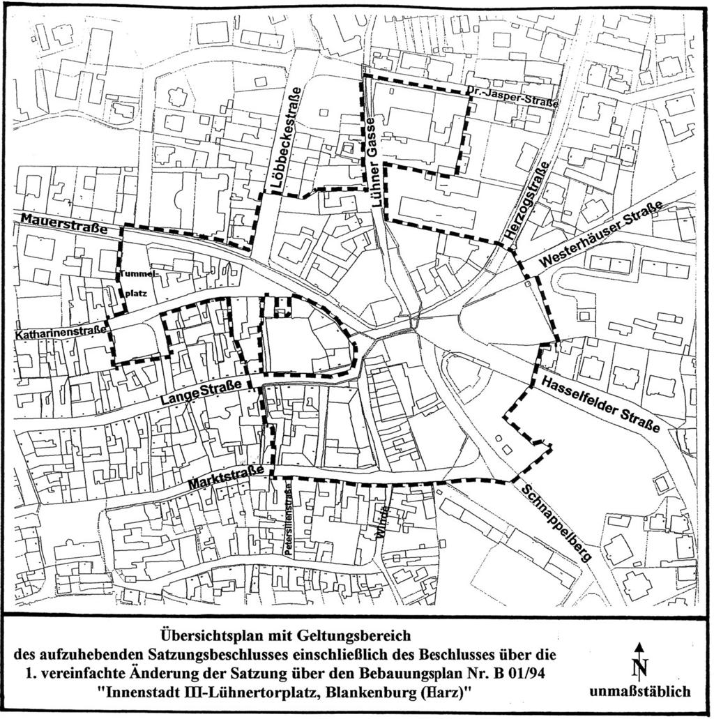 Amtliche Der Beschluss Nr. 2005/159 vom 15.09.2005 über die beabsichtigte Aufhebung des Satzungsbeschlusses einschließlich des Beschlusses über die 1.