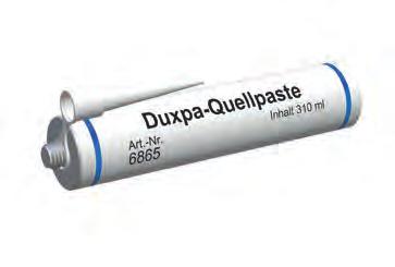 1 Unsere Top-Produkte im Bereich Abdichtungstechnik: DUXPA -Fugenblech sicher und dauerhaft dicht Duxpa -Fugenbleche gehen dank ihrer mineralischen pezialbeschichtung eine starke Verbindung mit Beton