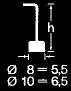 Anschlusslänge lü: ~ cm bei 8 mm Eisen-Ø ~ 9 cm bei 10 mm Eisen-Ø Eisen-Ø tück je Karton / Palette 997 9977 1 / 7-8 1 / 7-10 8 10 10 / 0