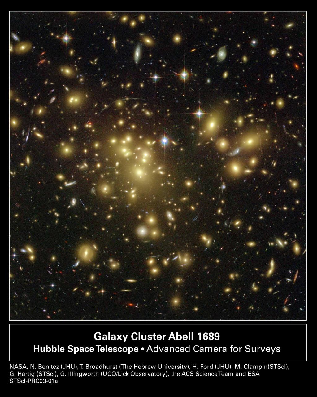Abell 1689 (Hubble Space Telescope): Galaxienhaufen &