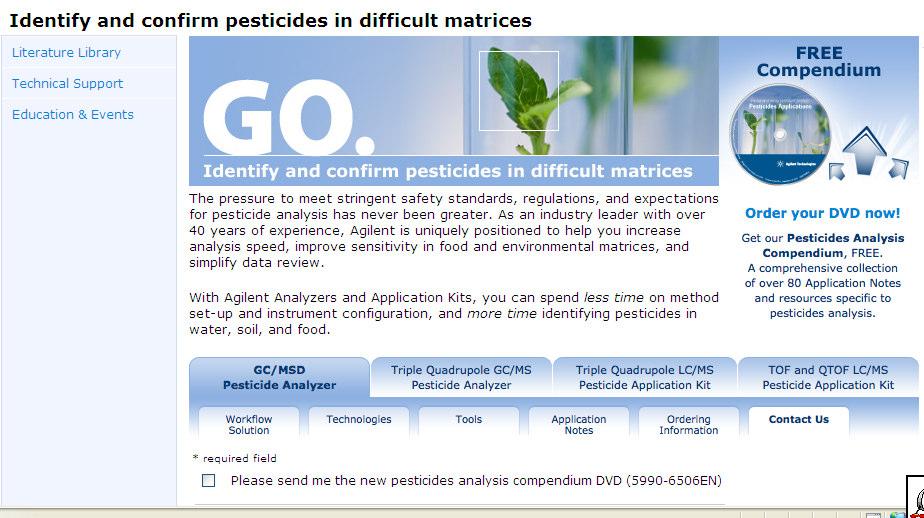 Pesticides Analysis Compendium,