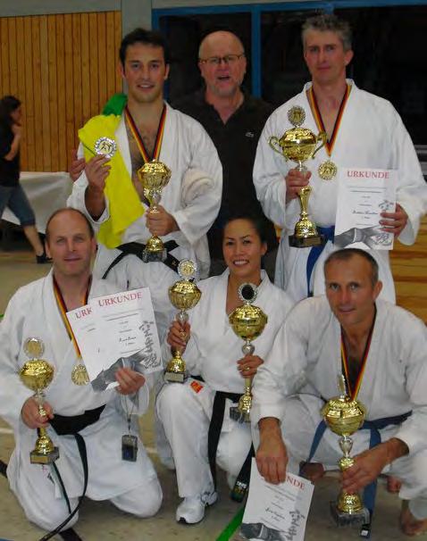 Von den TSG Karateka startete Volker in der Disziplin Kumite Masterclass +80kg für die TSG und im Team des Budokan Mannheim.