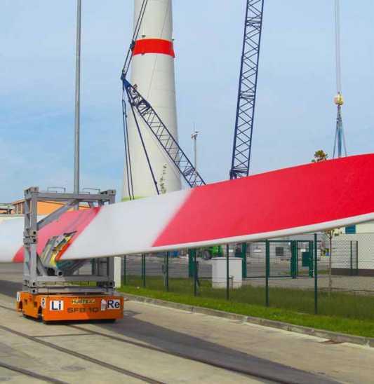 Wind + Solarenergie / wind + solar energy 80 Plattformwagen für den Transport von