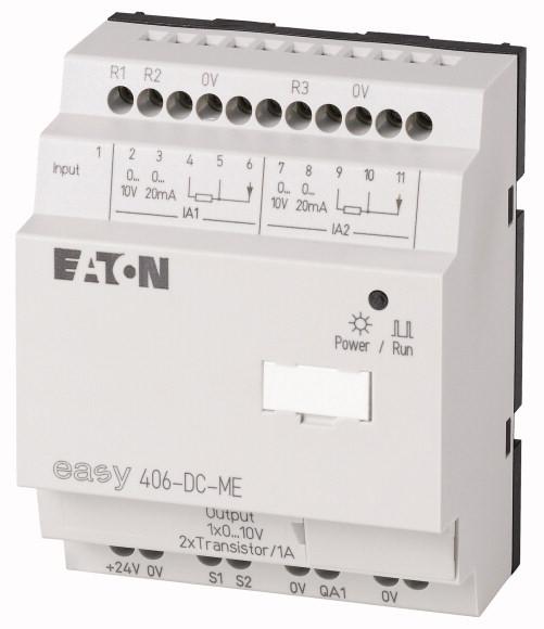 DATENBLATT - EASY406-DC-ME Ein-/Ausgangserweiterung, 24VDC, 1DI, 2AI-(Pt100/V/mA), 2DO-Trans, 1AO, easylink Typ EASY406-DC-ME Katalog Nr.