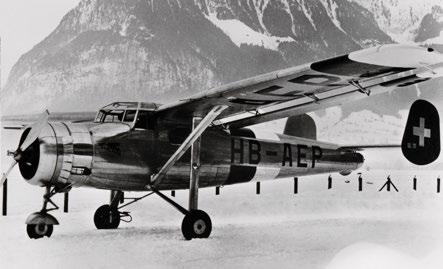 1944 1948 1945 Erstflug des Prototyps P-2 (HB-GAB) am 27. April.