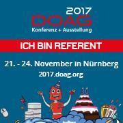 Save the Date! DOAG Konferenz Nürnberg, 21.-24.11.