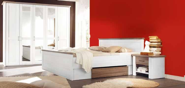 Schlafzimmer San Remo Eiche- Nachbildung hell/lavagrau, best aus: Kleiderschrank, B/H/T ca.
