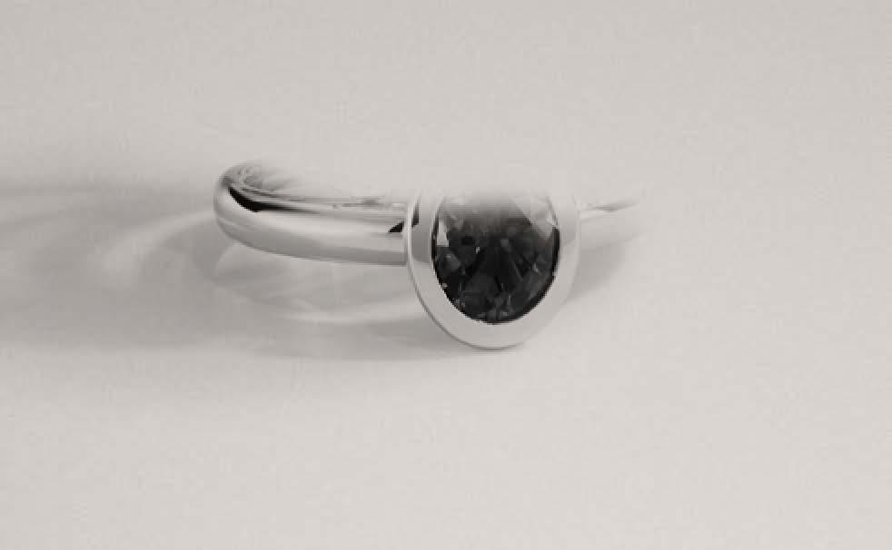Just Jewels Spotlight Collier aus 750/- Rotgold, Rauchquarz,