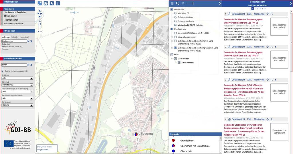 4. DEMO: Dienste suchen und einbinden (II) eingeschränkte