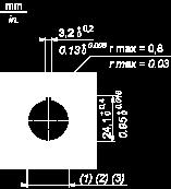 empfohlen. (3) Ø 22,5 mm empfohlen (Ø 22,3 +0,4 0 ) / Ø 0.89 in. empfohlen (Ø0.88 in. +0.016 0 ) Anschlüsse a in mm a in in. b in mm b in in. Per Schraubklemmen oder Steckanschluss 40 1.57 30 1.