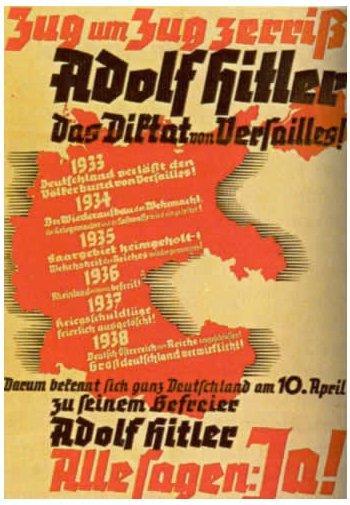 SCHOOL-SCOUT Wahlplakat der NSDAP aus dem Jahre 1938 Seite 2 von 8 Quellenanalyse und Quelleninterpretation Die Bildquelle: Wahlplakat der Nationalsozialistischen deutschen Arbeiterpartei (NSDAP) für