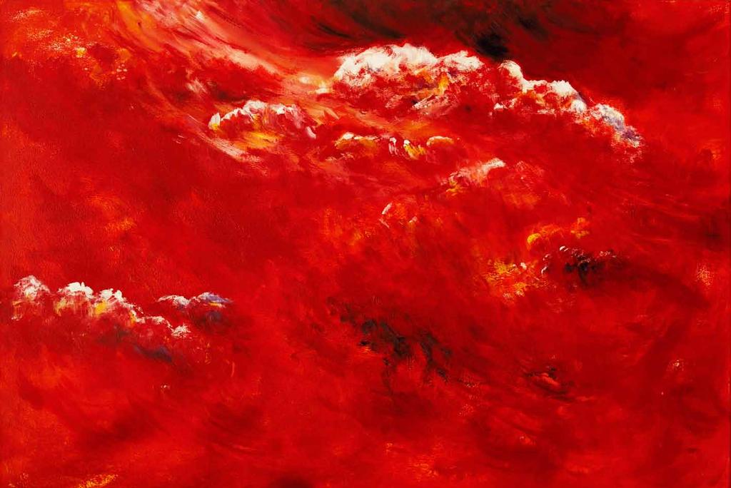 60 61 Roter Himmel Acryl