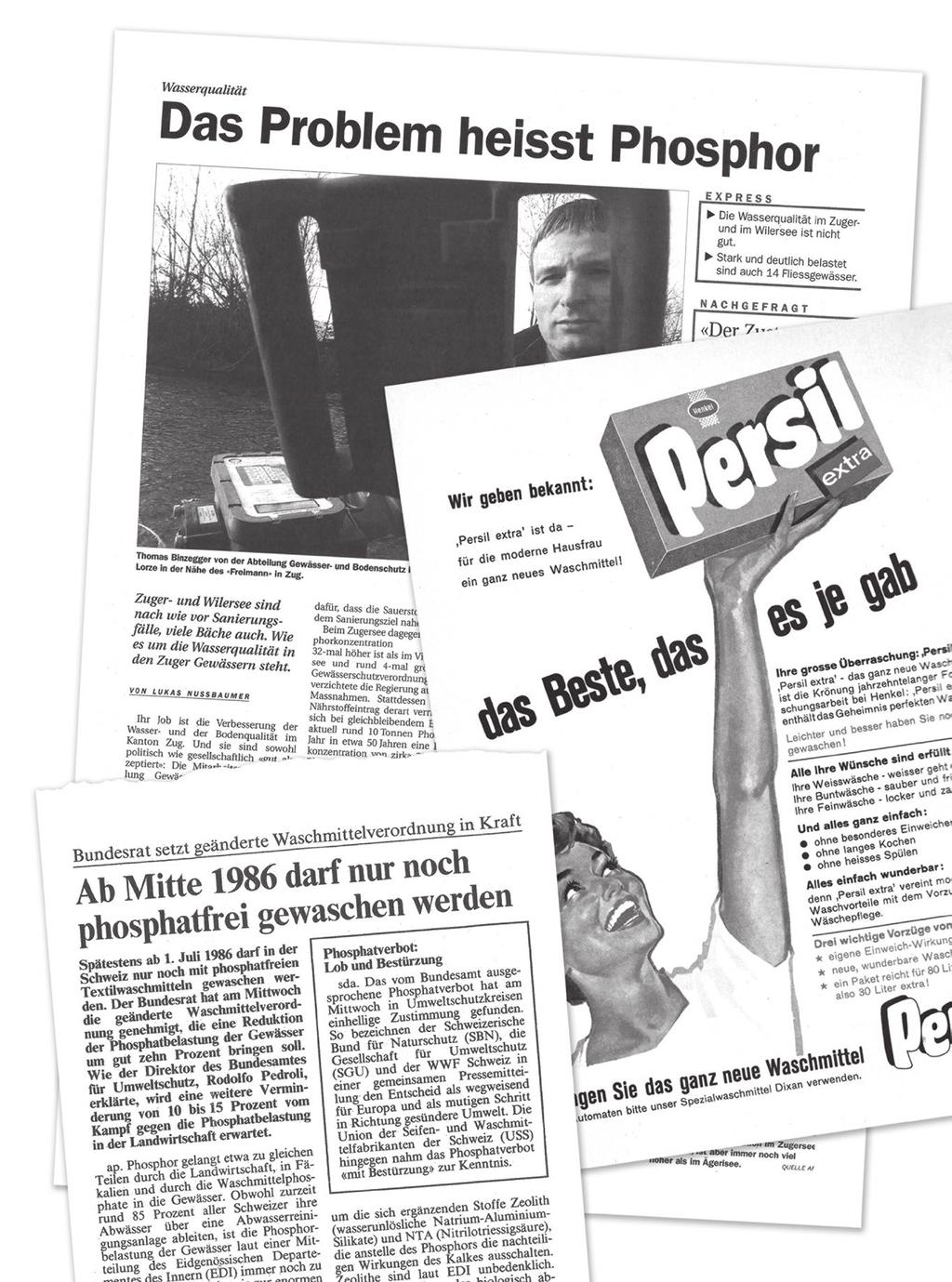 Neue Zuger Zeitung, 9. Januar 2004 Das Phosphat-Problem Phosphate sind Salze der Phosphorsäure.