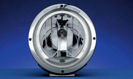 - 7 - FERNSCHEINWERFER, HELLA LUMINATOR CHROM 300mm Durchmesser mit Standlichtfassung, ohne
