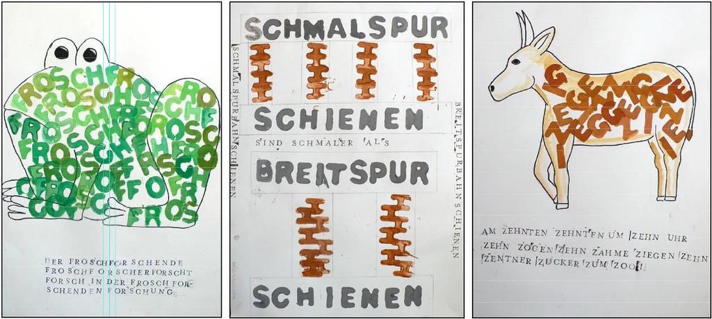 Anregung zum weiteren Lernen Weiterführende Ideen: Typografische Plakate lassen sich vielfältig in