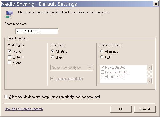 D2 Verwenden von UPnP (Windows XP/Vista) 1 Stellen Sie sicher, dass der Windows Media Player 11 auf Ihrem PC installiert ist.