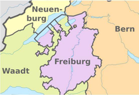 Der Kanton Freiburg ist aufgeteilt in sieben Verwaltungsregionen, genannt Bezirke.