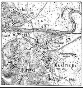 Austro-Ugarska mapa iz 1890. godine Po svjedočenju Mehe Šabića, nekako u to vrijeme (vjerovatno prvom polovinom i sredinom 19.