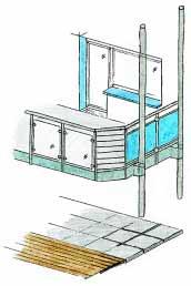 Balkone Geländervariationen Geländer-System GALERIA punktgehaltene Glasfüllung waagerechte