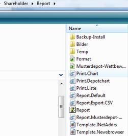 XSL Dateien liegen unter SHAREholder\Report. Für die Depotreports sind alle Report.*.XSL Dateien interessant.
