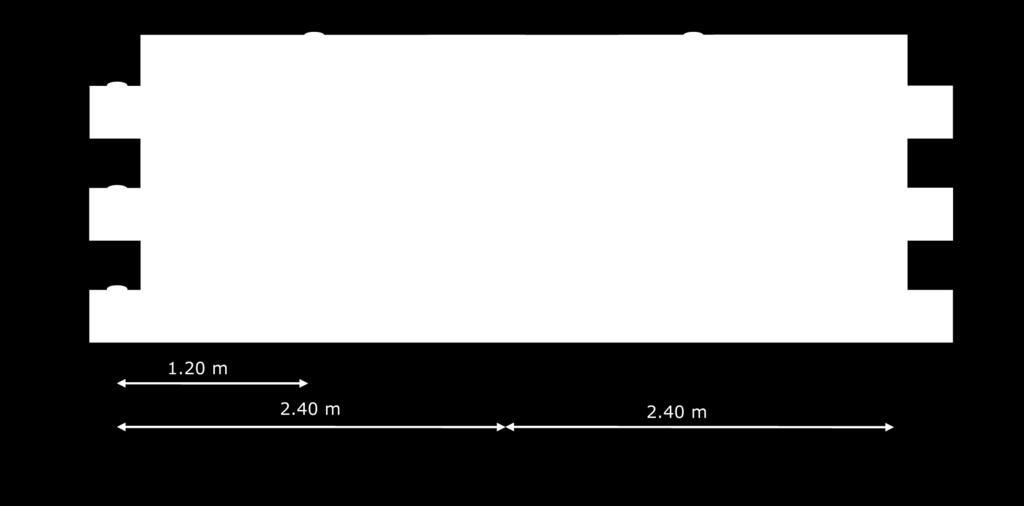 mm: Bei Mauerhöhen niedriger als 3 Meter: 6 Meter* 200 380 mm: Bei Mauerhöhen höher als 3 Meter: 4