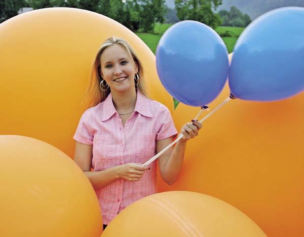 Gross und unübersehbar Durch unsere Riesenballons (55,