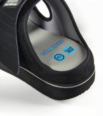 (gefährdeter Fuß) POTSDAM verfügt über eine mm dicke, rigide Sohle mit extra starker Rolle und
