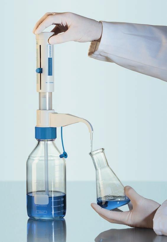 Das Dosiersystem mit den vielen Vorteilen Original Zubehör zu DURAN Laborglasflaschen, optimal abgestimmt auf GL 45 Gewinde Ist daher besonders dicht und bietet Schutz vor Dämpfen Höchste Präzision