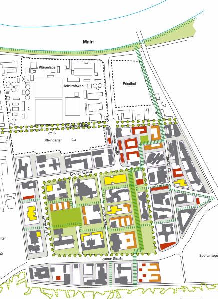 Bürostadt Niederrad als Modellprojekt Umbau Ein erstes Planungskonzept gibt Denkanstöße.