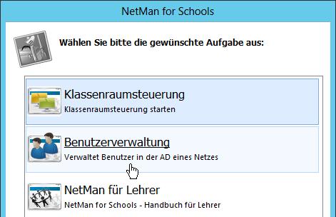 8 Benutzerlisten einlesen In NetMan for Schools verwalten Sie Ihre Benutzer mit der H+H Benutzerkontenverwaltung.