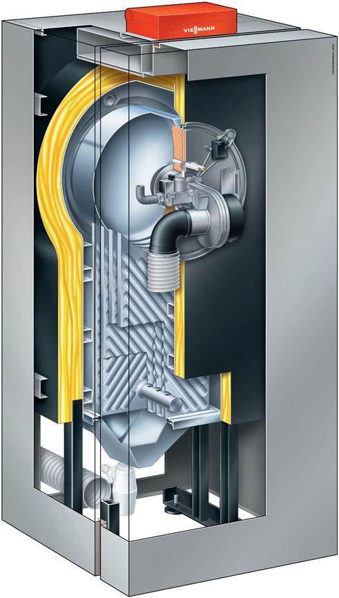 Gas-Brennwerttechnik Vitocrossal 300 2,6 bis 60 kw Inox-Crossal-Wärmetauscher Der Vitocrossal 300 Gas-Brennwertkessel ist für jeden Anwendungsfall die richtige Lösung auch für die Beheizung von