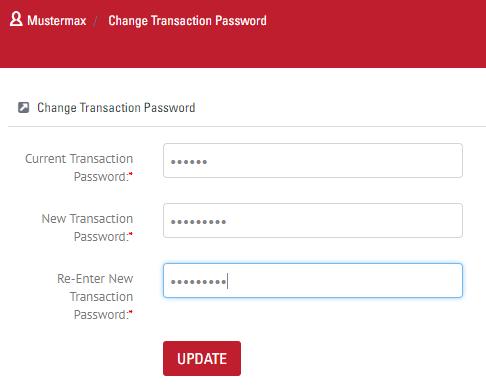 . Transaktions-Passwort festlegen ACHTUNG!