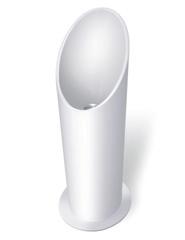 Das liegt nicht nur am extravaganten Design, sondern auch an den drei Größen (mini, midi, maxi). Das Modell Pylon kann zudem kostensparend auf den vorhandenen Ablauf einer Toilette montiert werden.