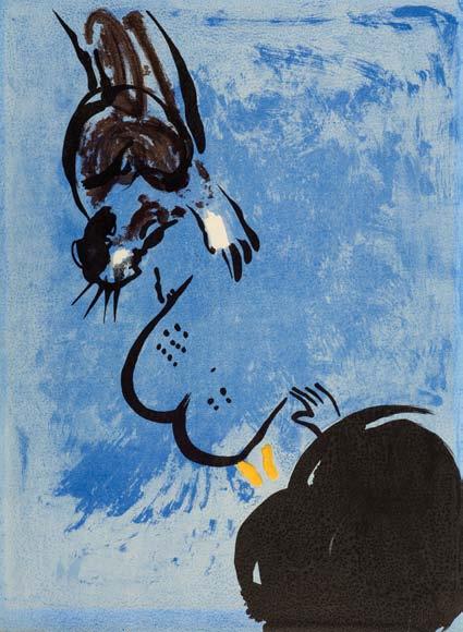 holen: 43 Original-Lithografien Chagalls aus den beiden Zyklen»Revue Verve«von 1956 und 1960 entführen den Betrachter auf eine eindrucksvolle, farbgewaltige und doch sinnlich poesievolle Reise durch