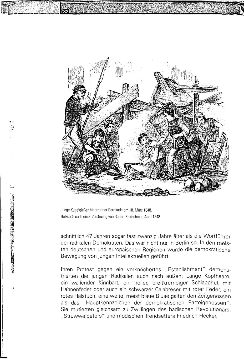 Ä * http://dx.doi.org/10.14765/zzf.dok.1.883 &a Junge Kugelgießer hinter einer Barrikade am 18. März 1848.