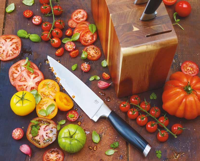 Durch das brilliante Design ist es eine Freude, die Messer beim Kochen einzusetzen.