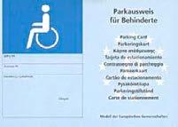 Wo gelten die Park-Ausweise? Der Park-Ausweis in hell-blau gilt in Deutschland --,11111 u,,111..., - """"... ~... _ <--::-..!~ - -- ~------~-- in der EU.