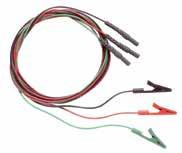Die meisten EMG-Systeme Anschlusskabelsätze mit Krokodilklemmen Farbcodierte (rot, schwarz, grün) angeschlossene Elektrodenkabel mit berührungssicheren 1,5-mm-Steckern Für den Gebrauch mit