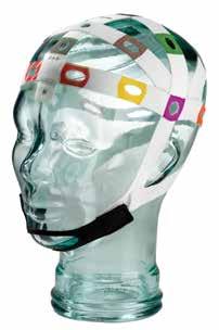 EEG EEG-Kappen Integrierte Elektrodenkappensysteme Einmal verwendbare BraiNet EEG-Einrichtungsvorlage Eliminiert das Messen und Markieren von Elektrodenpositionen Farbcodierte Ausführung ermöglicht