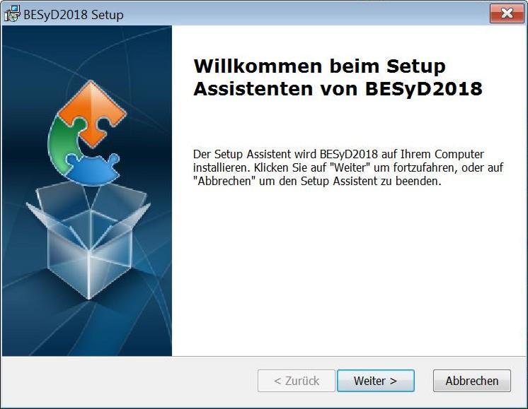 Installationshinweise BESyD2018 Allgemeines BESyD läuft unter dem Betriebsystem Windows 7, 8 und 10. Für BESyD wird als Entwicklungsumgebung Access 2010 verwendet.