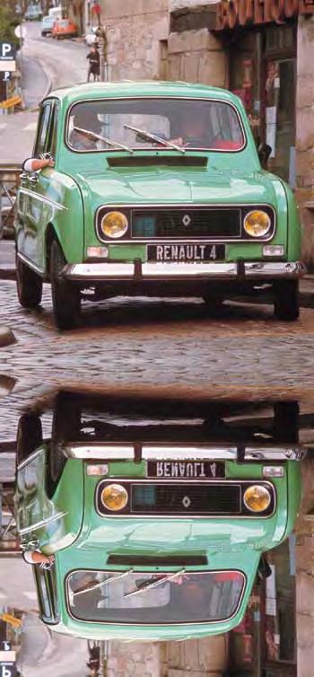 R4, Zierleiste Edelstahl, poliert. Türen vorne, Renault R4. Links