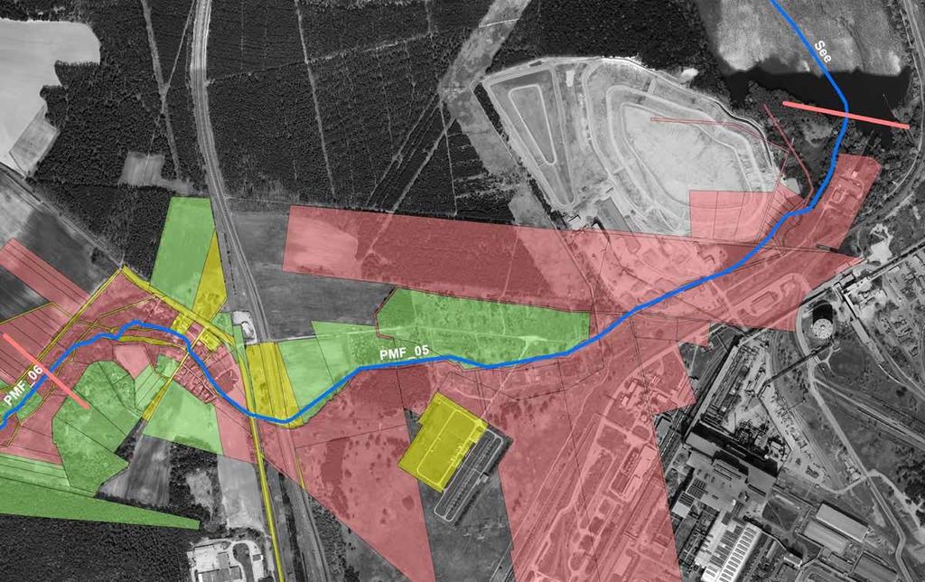 Pohlitzer Mühlenfließ PMF_05 Flächenverfügbarkeit Körperschaften BVVG Quelle: Einschätzung des räumlichen