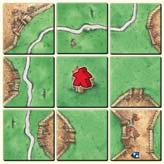 Rot erhält 9 Punkte. Die neue Karte verbindet die vorher getrennten Stadtteile zu einer fertigen Stadt.