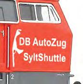I N Diesellokomotive BR 218 SyltShuttle, DB AG / DB AutoZug Diesel locomotive class 218 SyltShuttle, DB AG / DB AutoZug