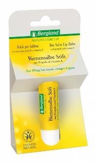 Der Bergland Bienensalbe Stift pflegt und regeneriert raue, rissige Lippen sowie Unreinheiten und Reizungen der Haut.