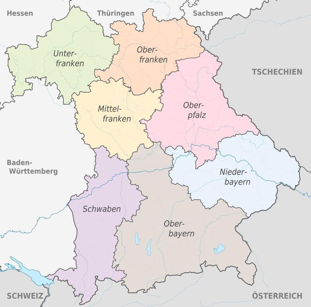 Wirtschaftsraum Oberfranken Lage Regierungsbezirk Oberfranken: 7.230 km² Fläche 1,06 Mio. Einwohner ca. 417.