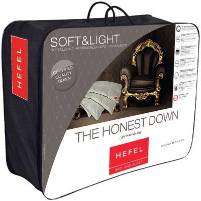 Die HEFEL The Honest Down Sommer- und Ganzjahresdecken sind mit der exklsiven HEFEL Bodyfit- Steppung erhältlich - ein körperbetontes Steppmuster,