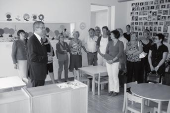 Mai 2008 zur Besichtigung der gemeindeübergreifenden Kinderbetreuungseinrichtung Villa Kamilla.